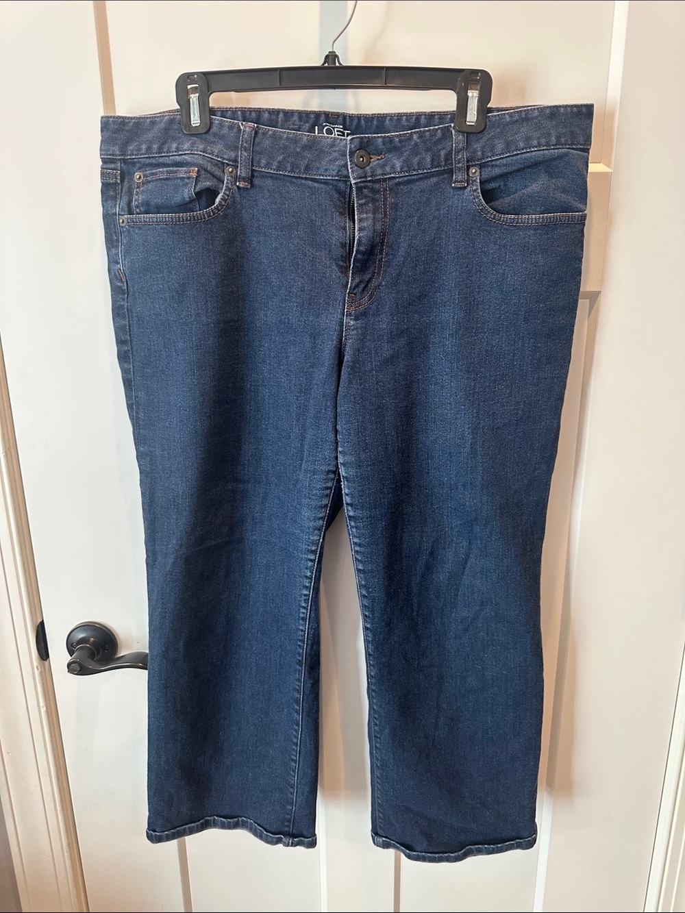 LOFT Women’s Dark Indigo Relaxed Jeans